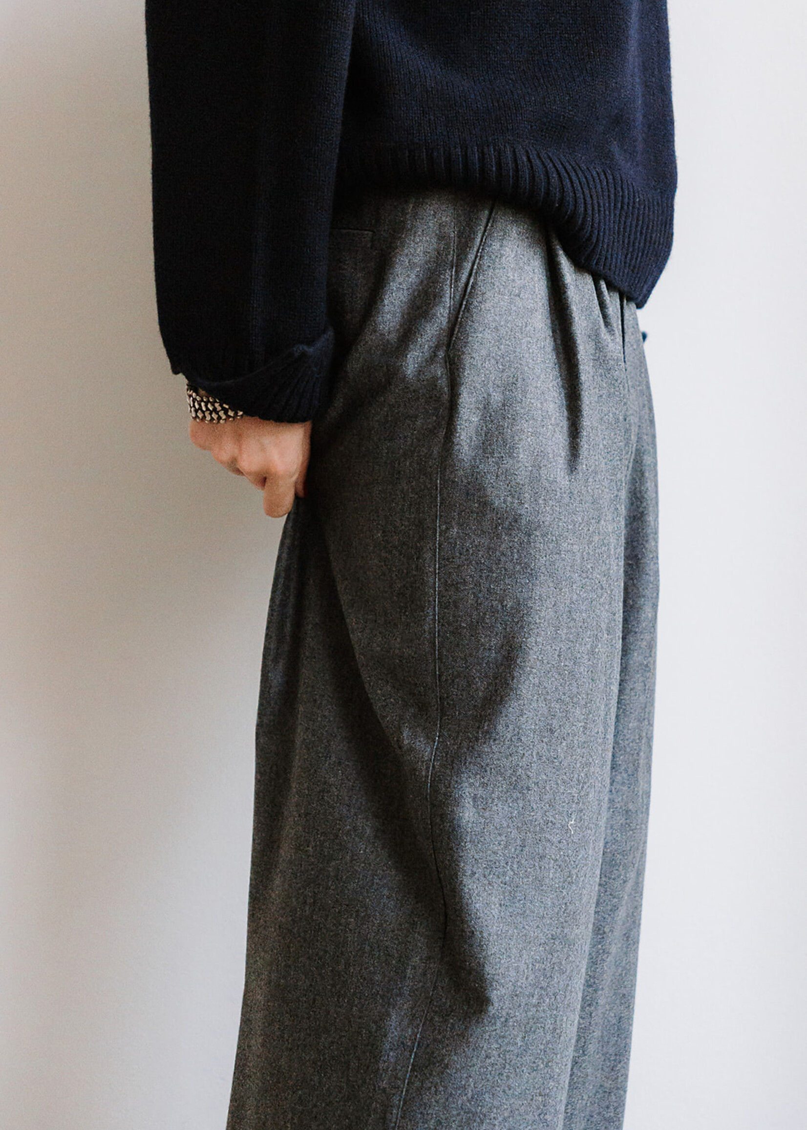 Soeur Pleated Trousers Cole (Grey)