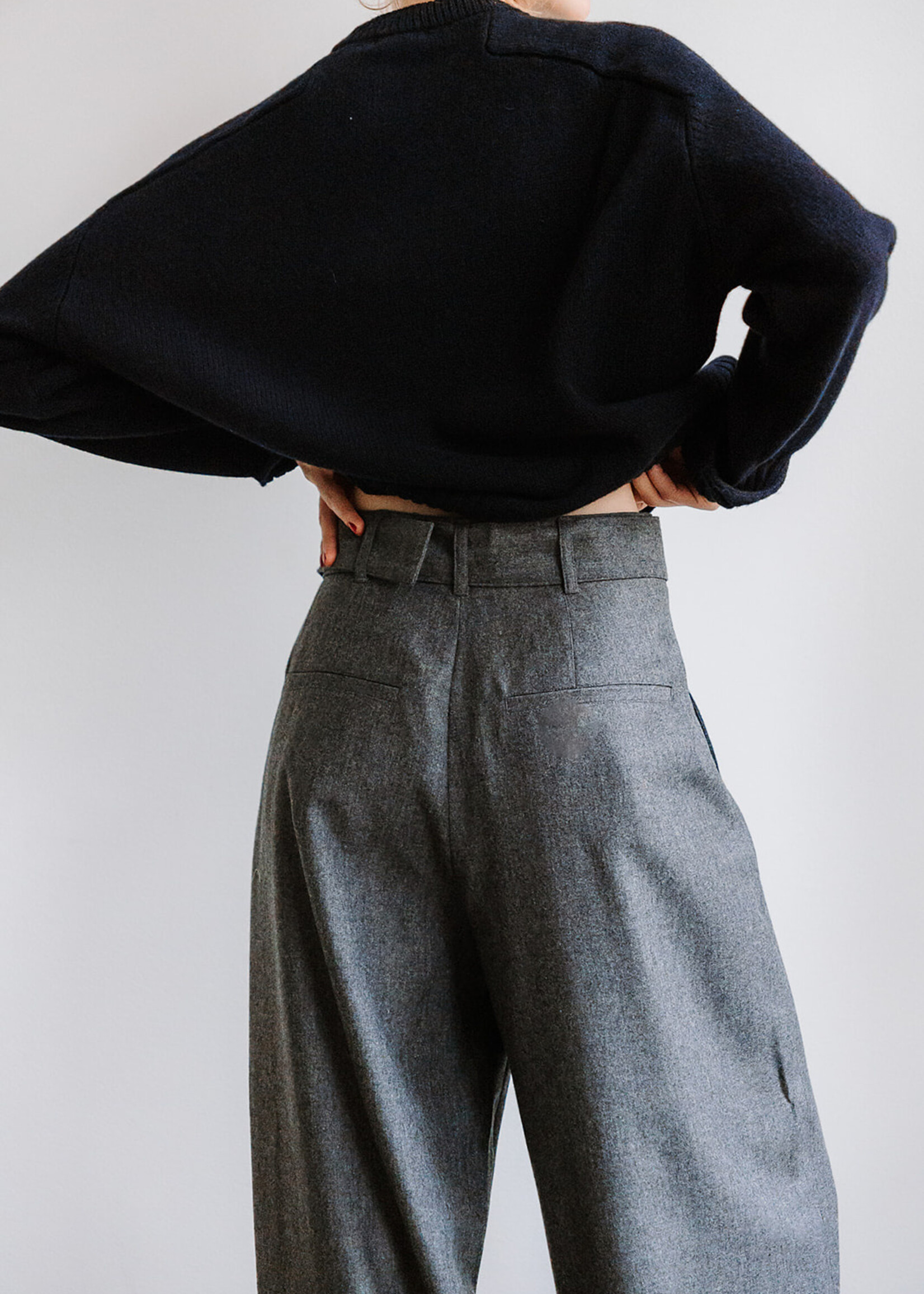 Soeur Pleated Trousers Cole (Grey)