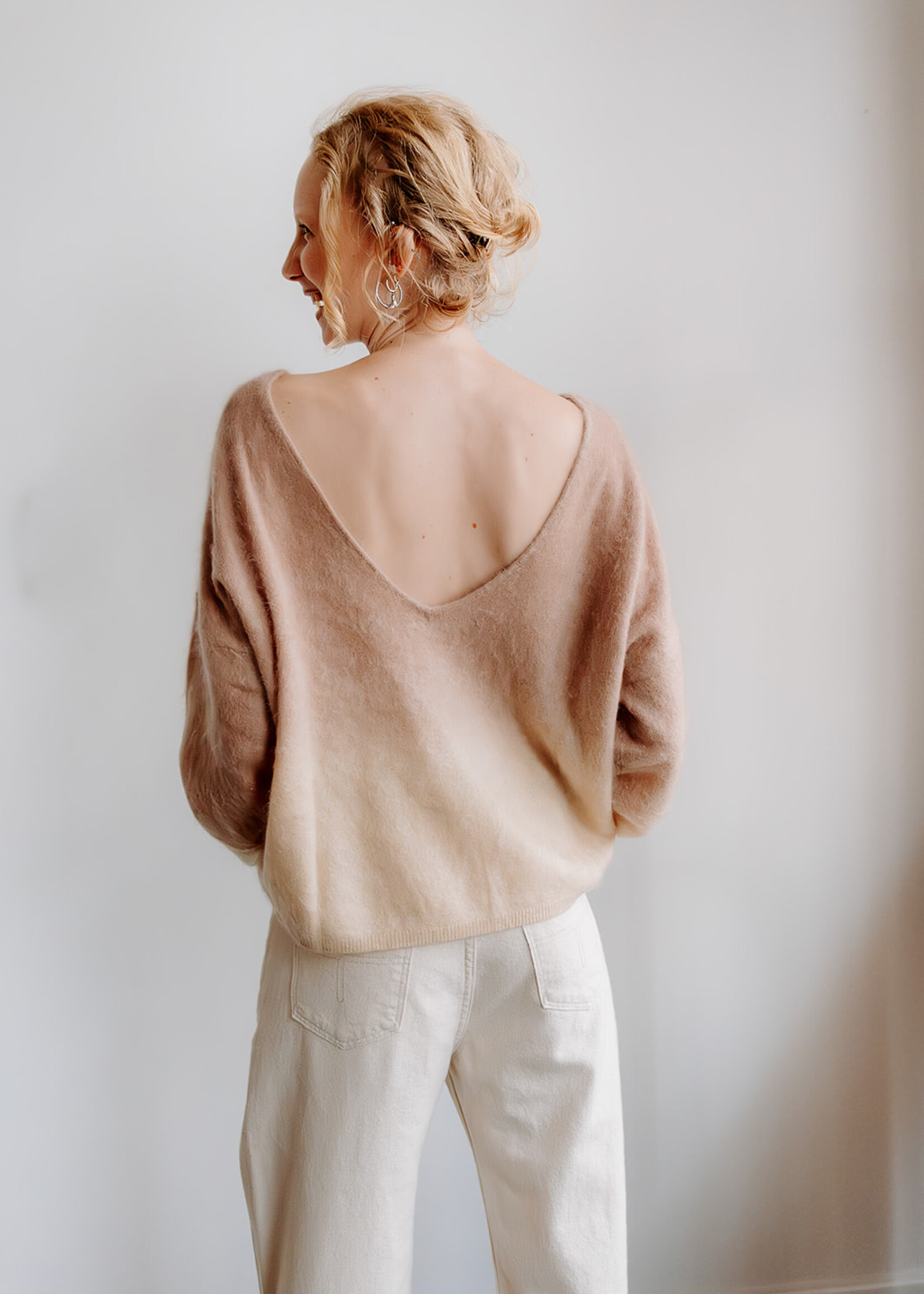 Colorush Brushed Cashmere Dip Dye (Camel/Cream)