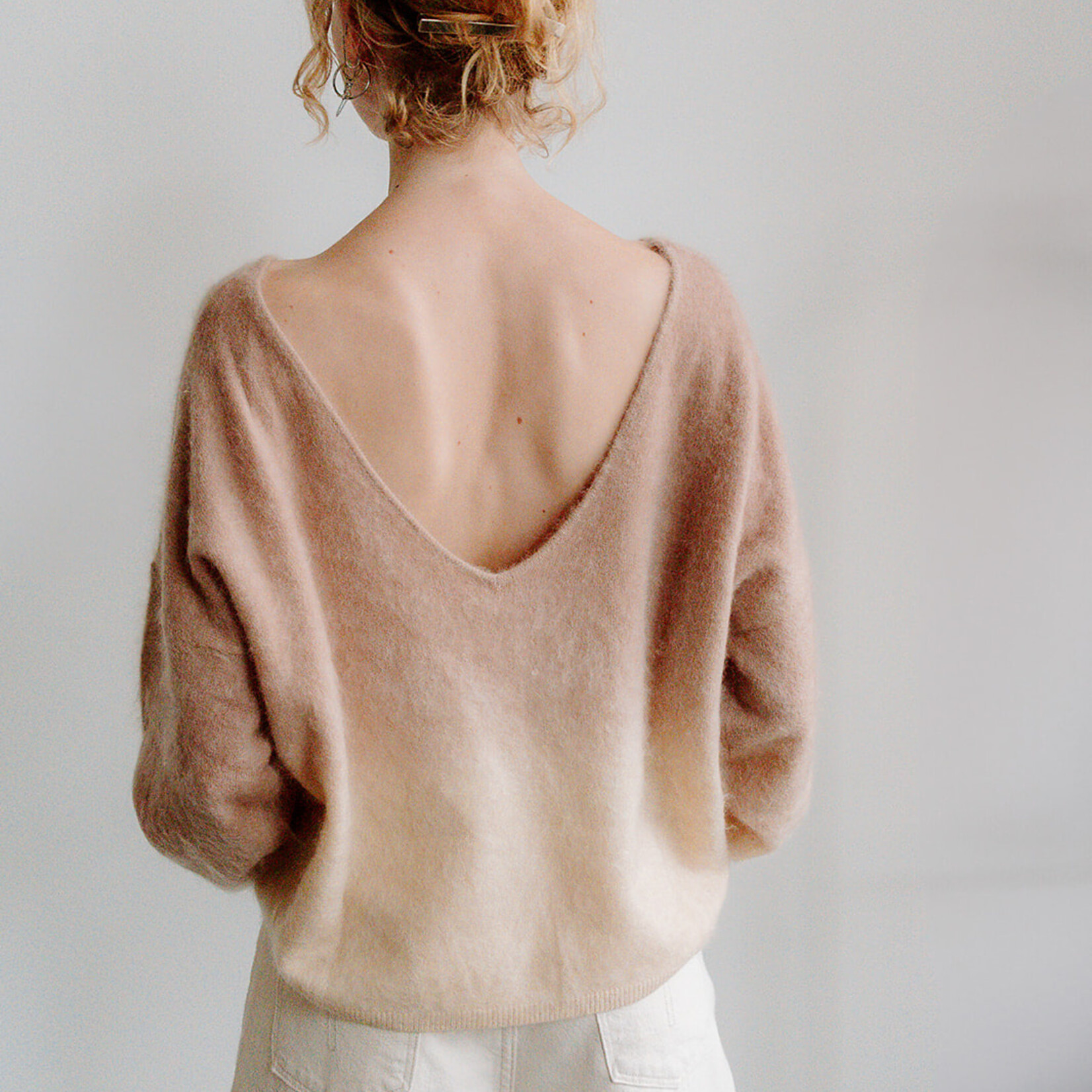 Colorush Brushed Cashmere Dip Dye (Camel/Cream)