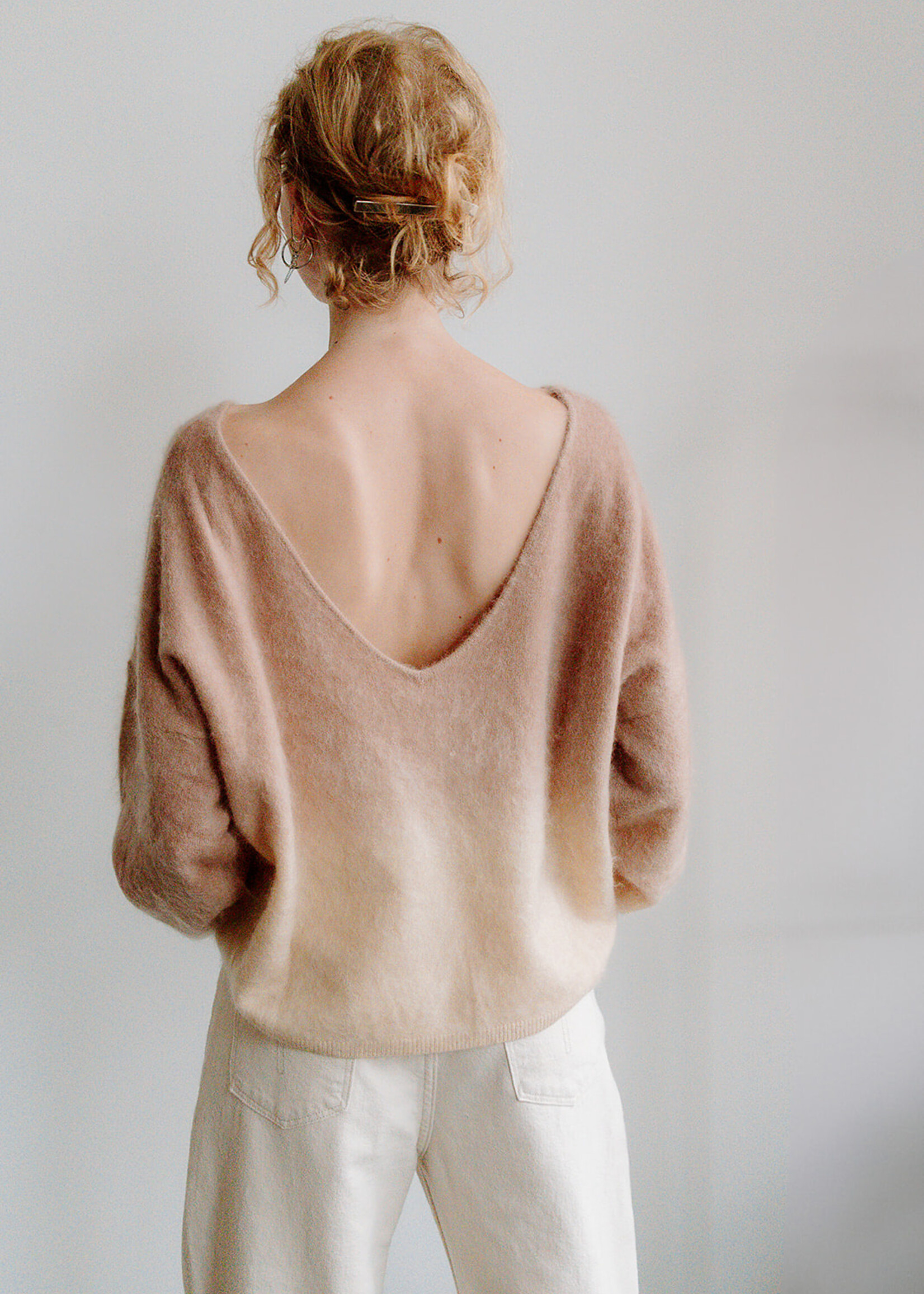 Colorush Brushed Cashmere Dip Dye (Camel/Cream)