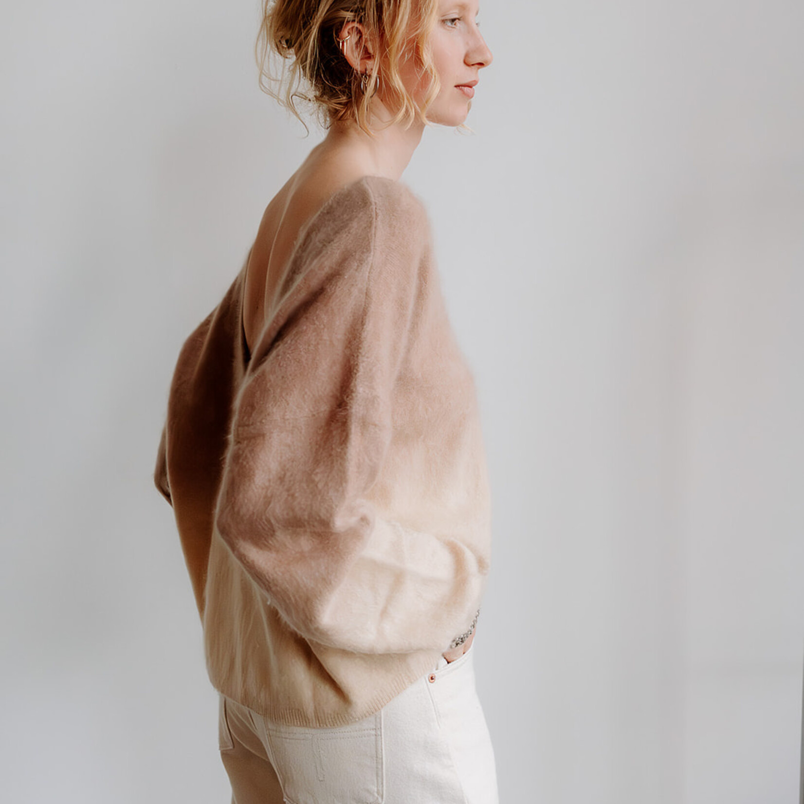 Colorush Brushed Cashmere Dip Dye (Camel/Cream)