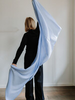 White + Warren Luxurious Travel Wrap (Pale Mist Blue)