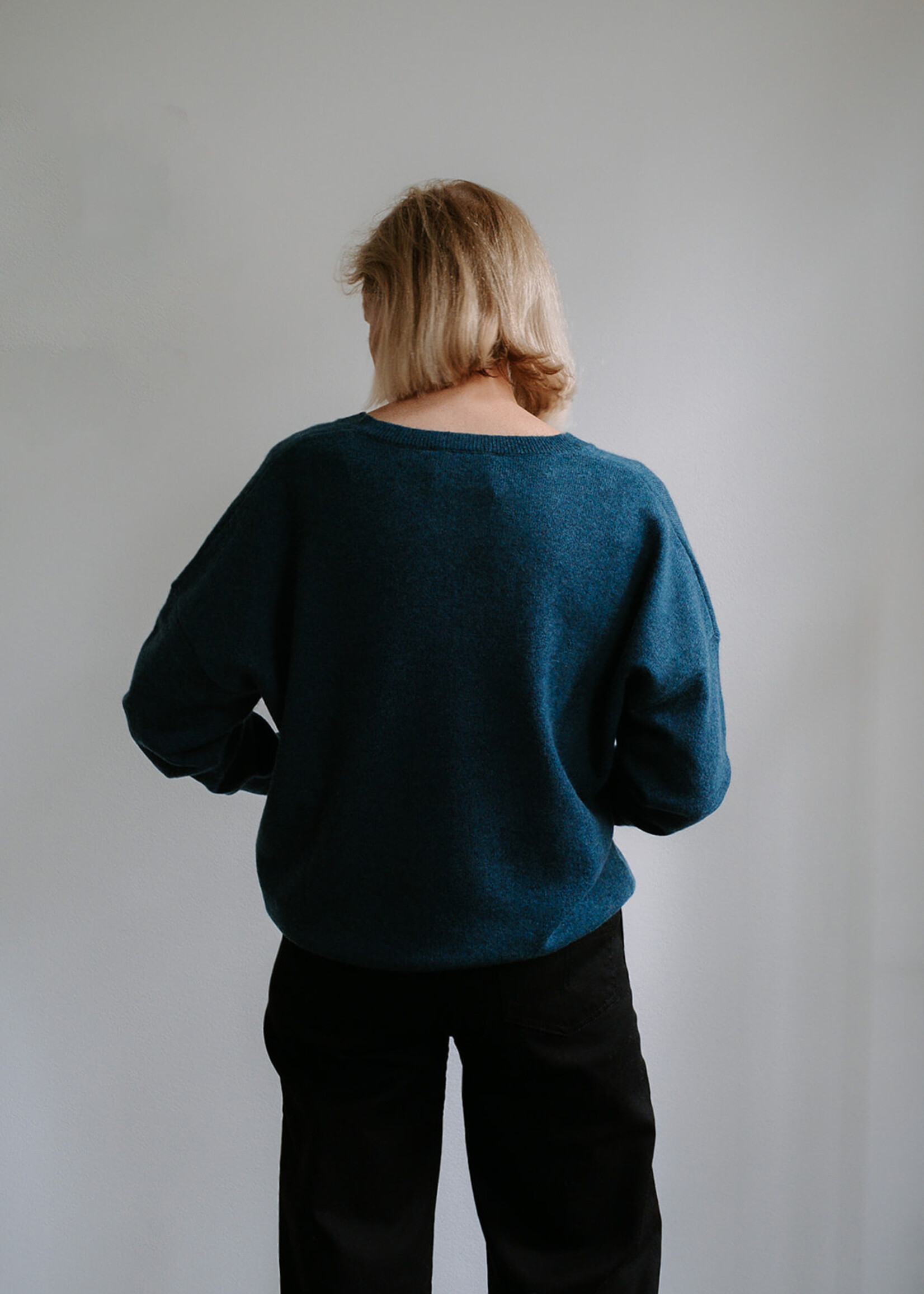 Absolut cashmere V-Neck Sweater Alicia (Petrol Ocean)