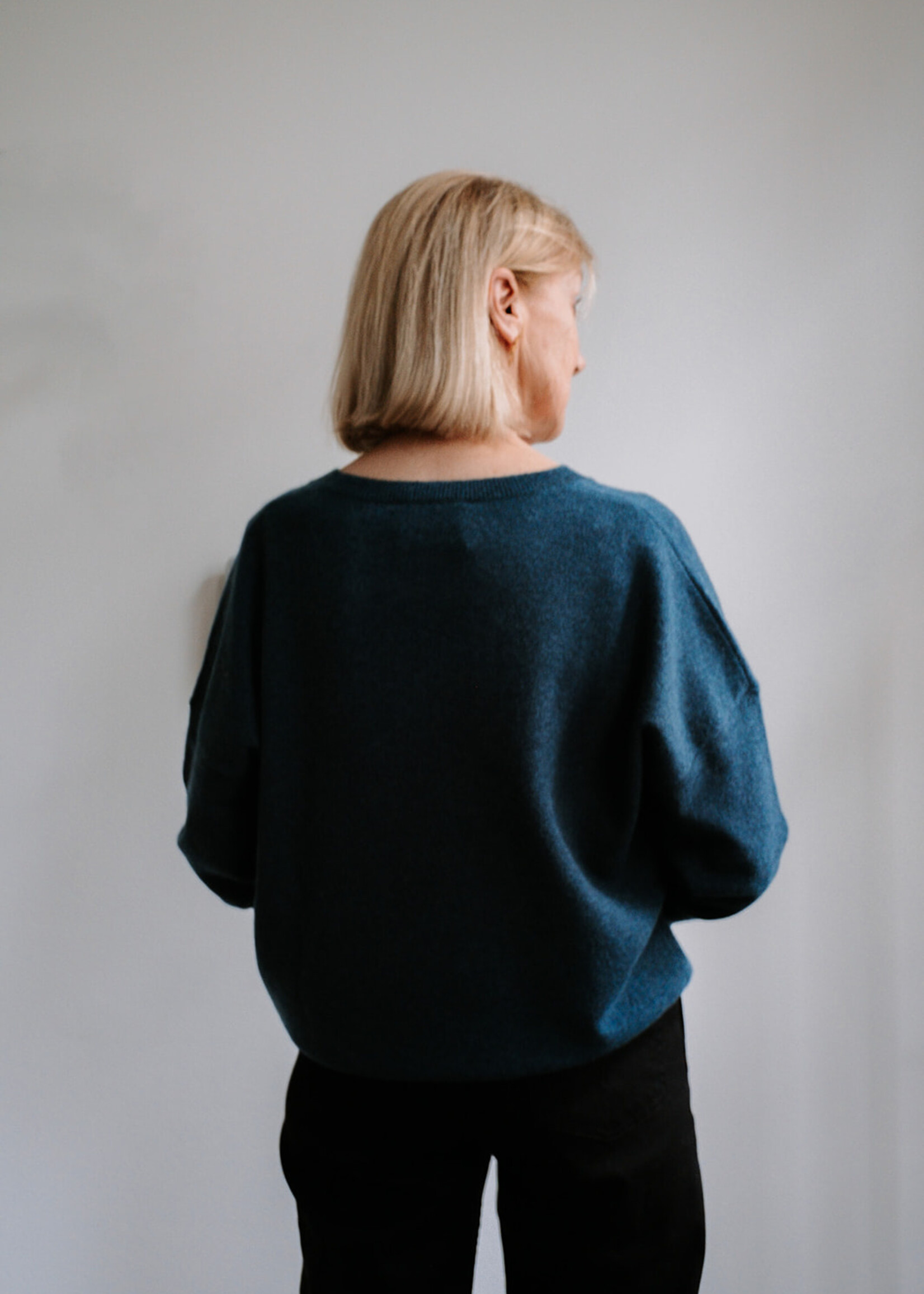 Absolut cashmere V-Neck Sweater Alicia (Petrol Ocean)