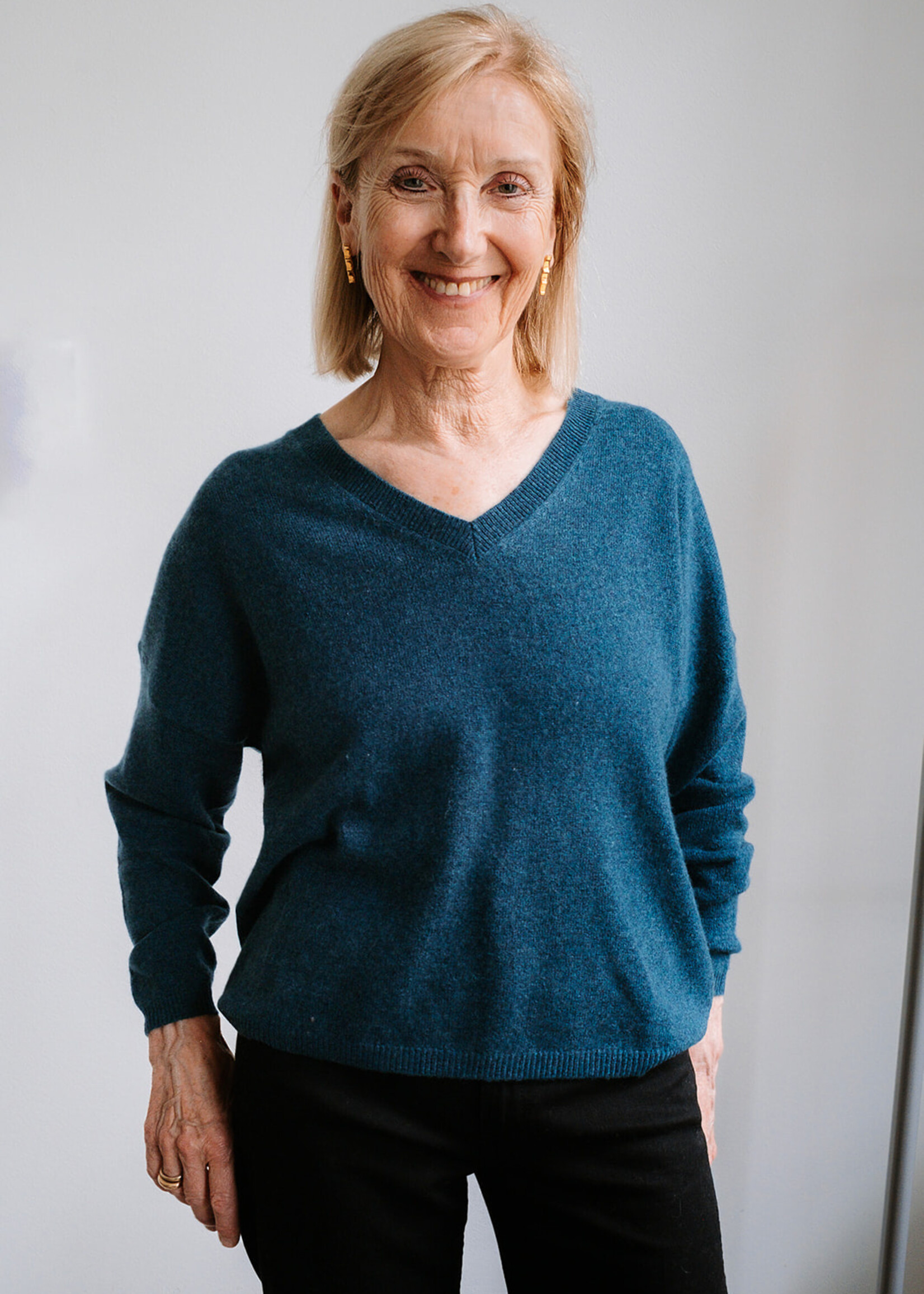 Absolut cashmere V-Neck Sweater Alicia (Petrol Ocean)