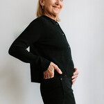 Absolut cashmere Polo Cardigan Agnese (Black)