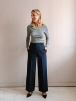 Ottod'Ame Turn-Up Trousers (Navy Blue)