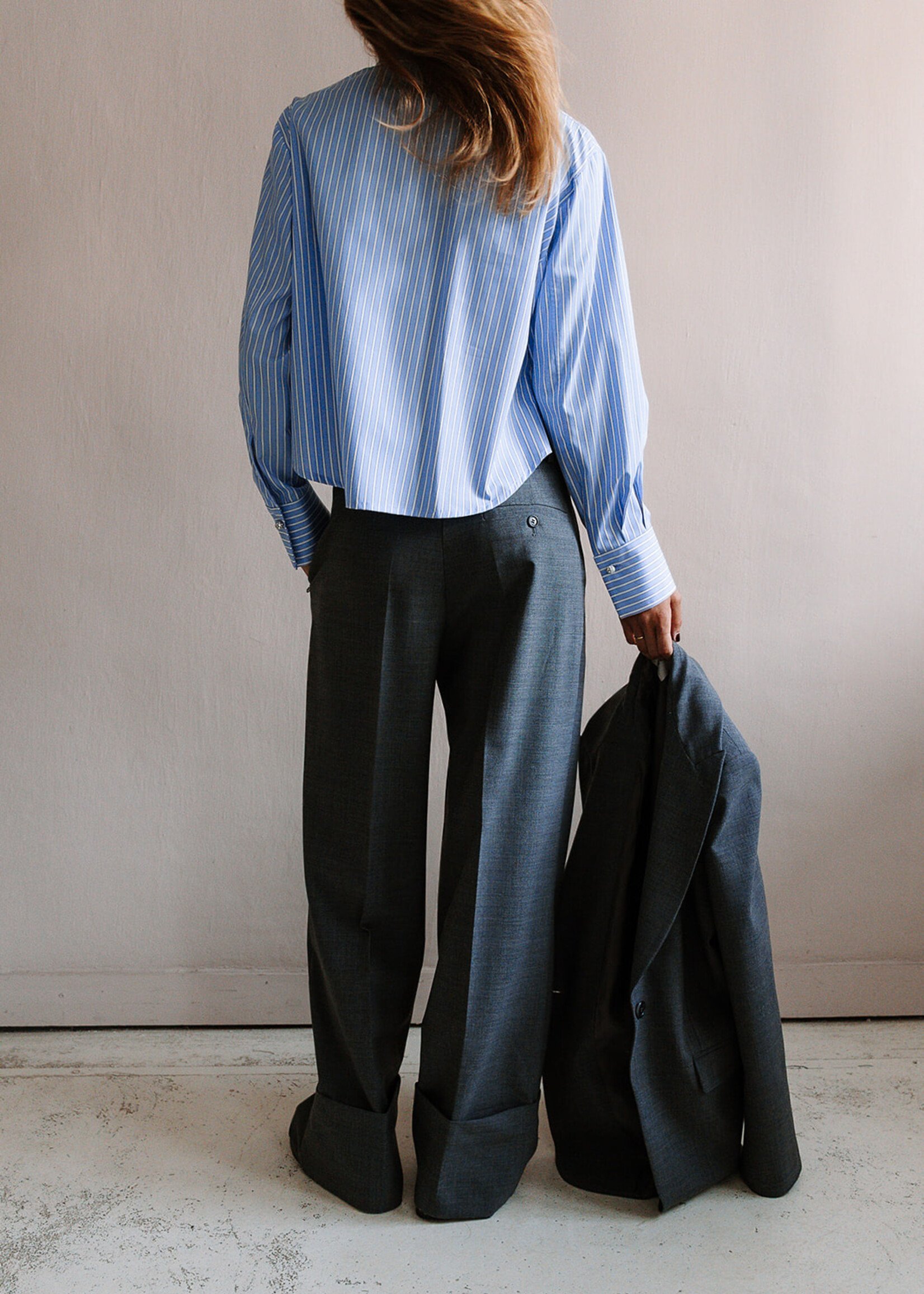 Ottod'Ame Turn-Up Trousers (Grey)