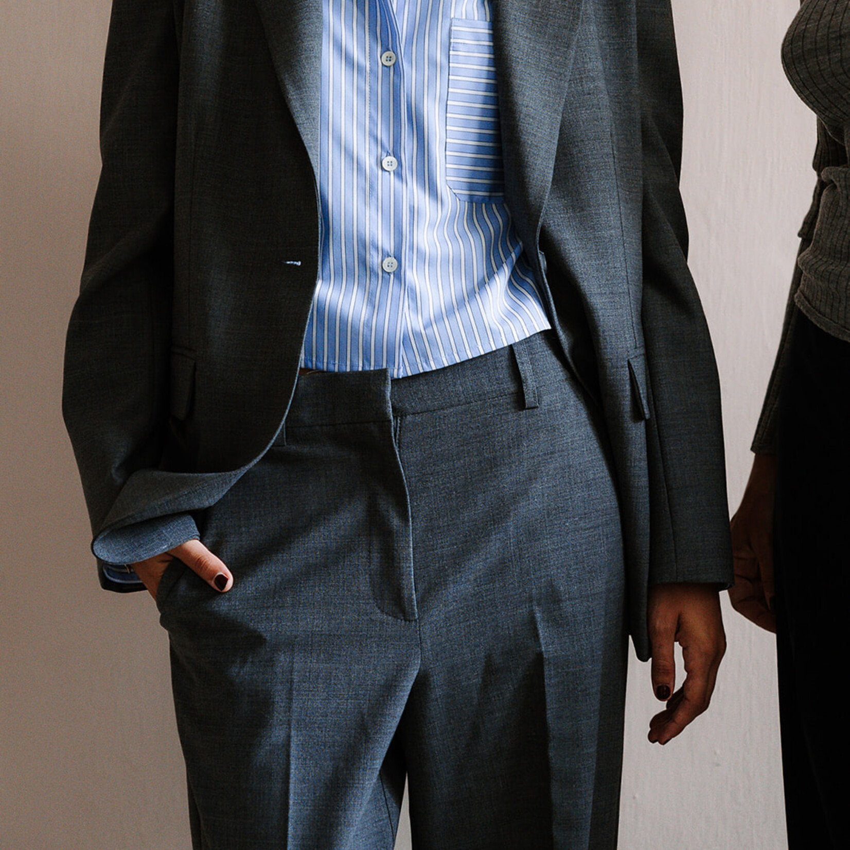Ottod'Ame Turn-Up Trousers (Grey)