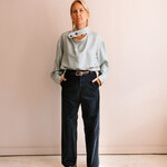 Barena Venezia Corduroy Trousers Ida Cinquecento (Navy Blue)
