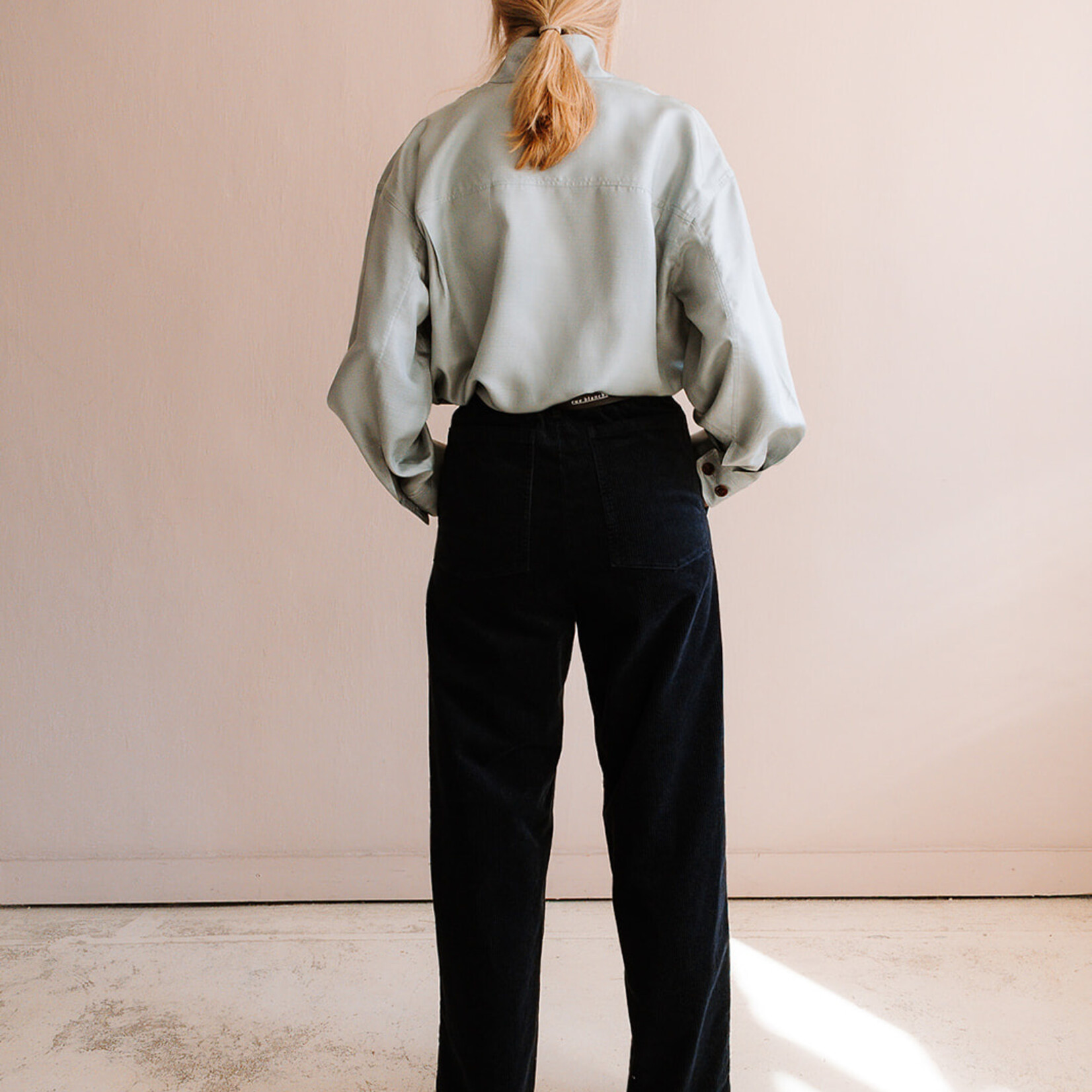 Barena Venezia Corduroy Trousers Ida Cinquecento (Navy Blue)