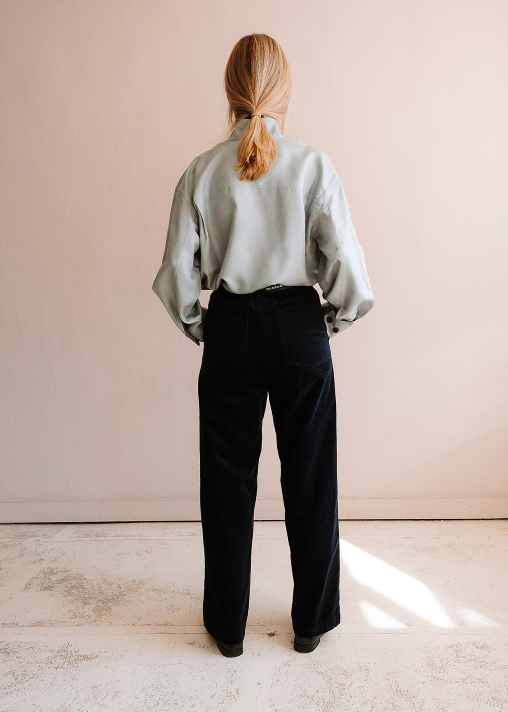 Barena Venezia Corduroy Trousers Ida Cinquecento (Navy Blue)