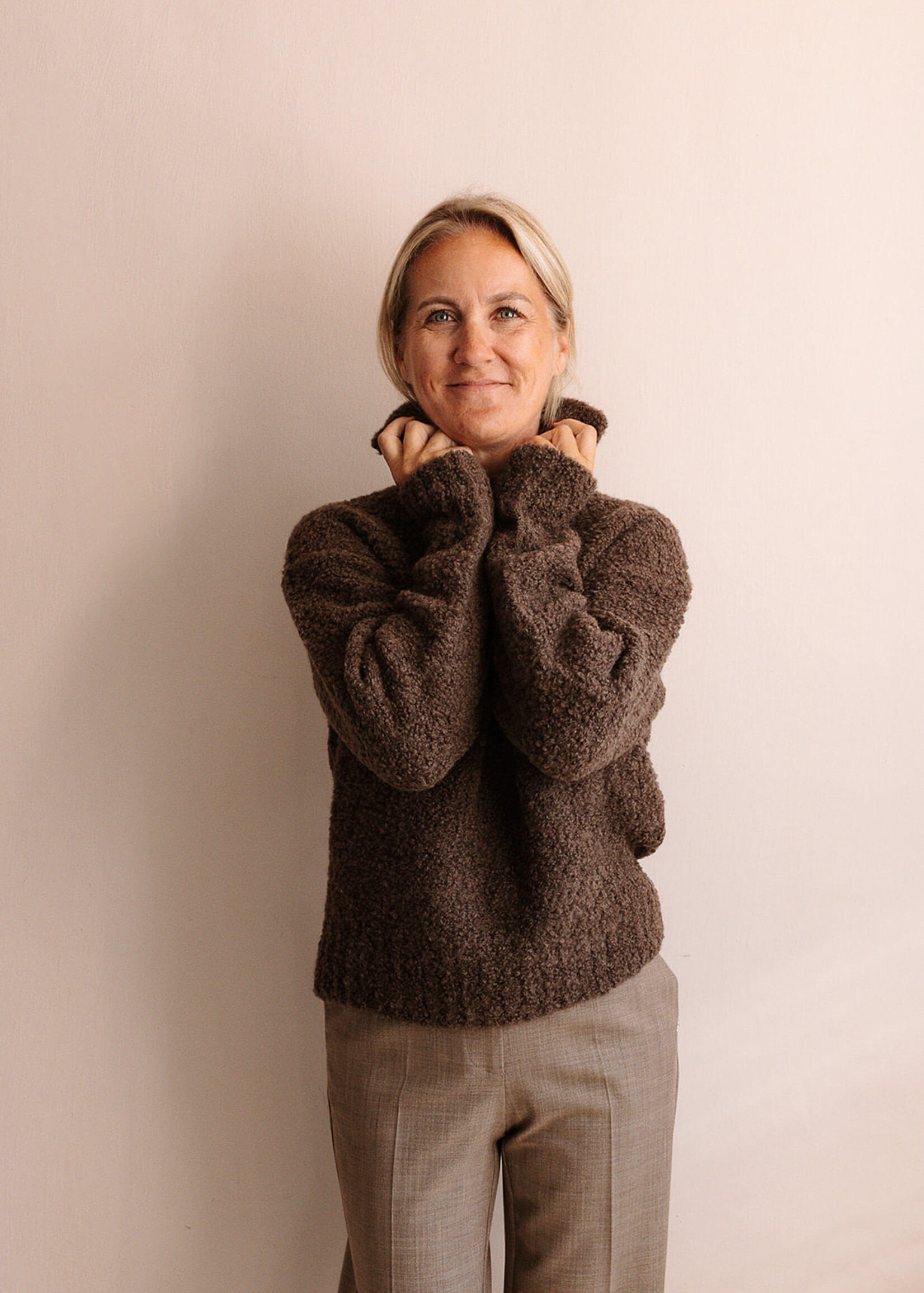Barena Venezia Bouclé Sweater Maura Lanula (Brown)