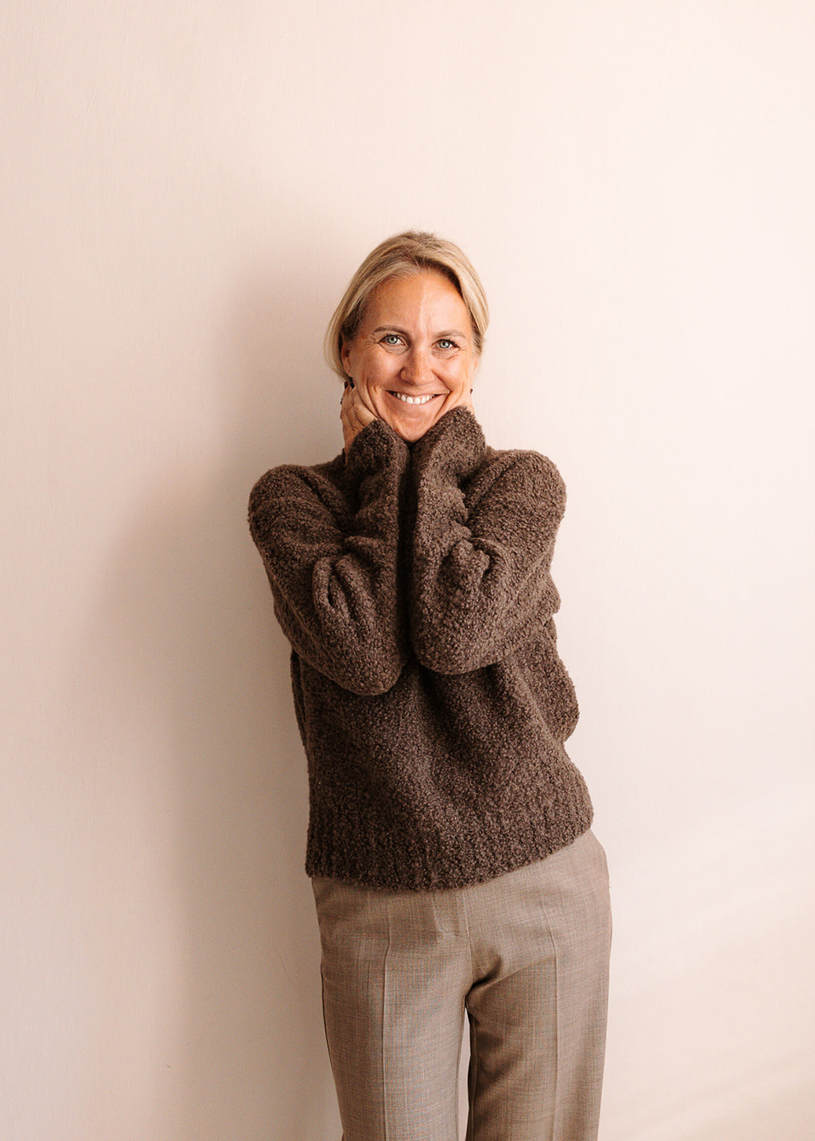 Barena Venezia Bouclé Sweater Maura Lanula (Brown)