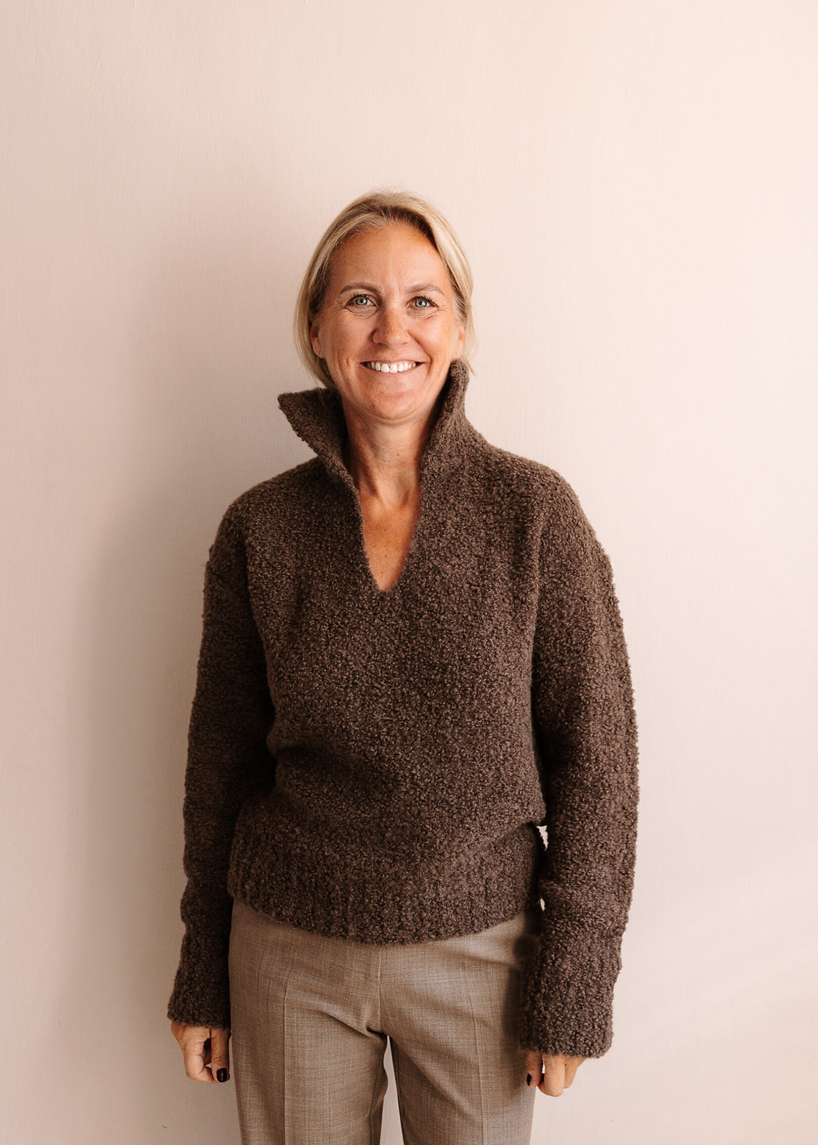 Barena Venezia Bouclé Sweater Maura Lanula (Brown)