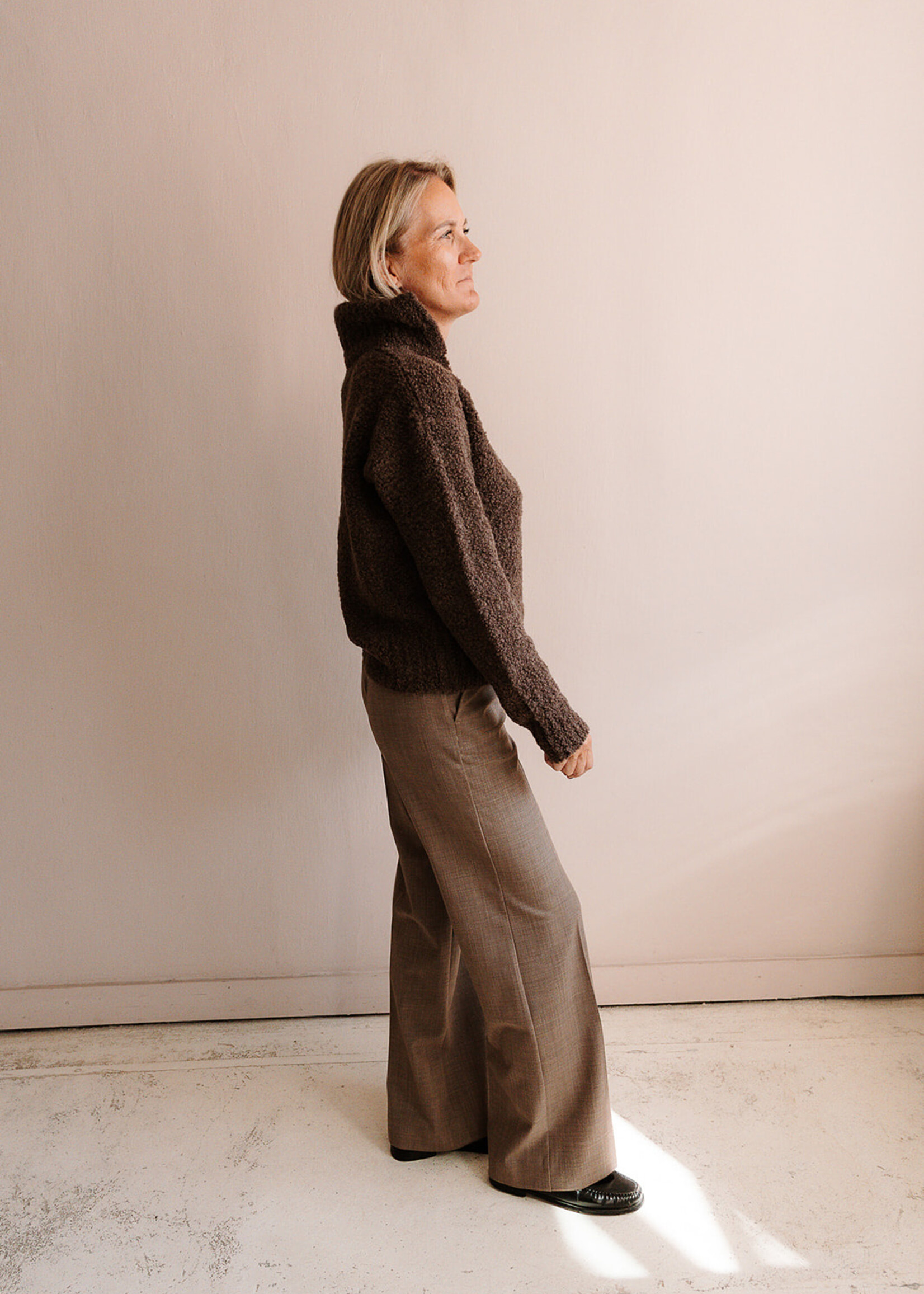 Barena Venezia Bouclé Sweater Maura Lanula (Brown)