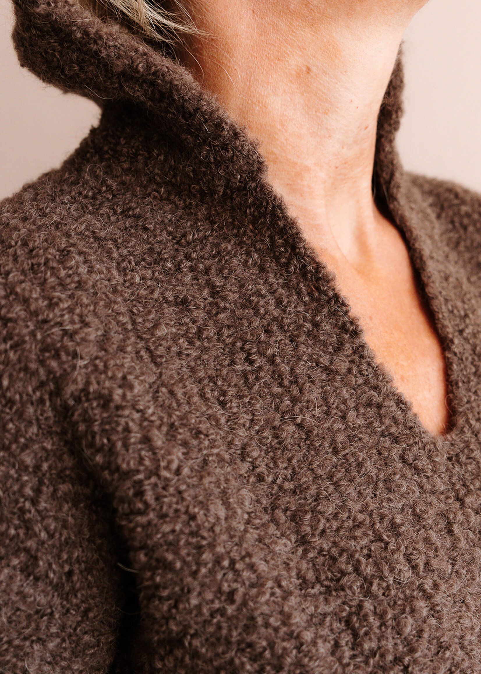 Barena Venezia Bouclé Sweater Maura Lanula (Brown)