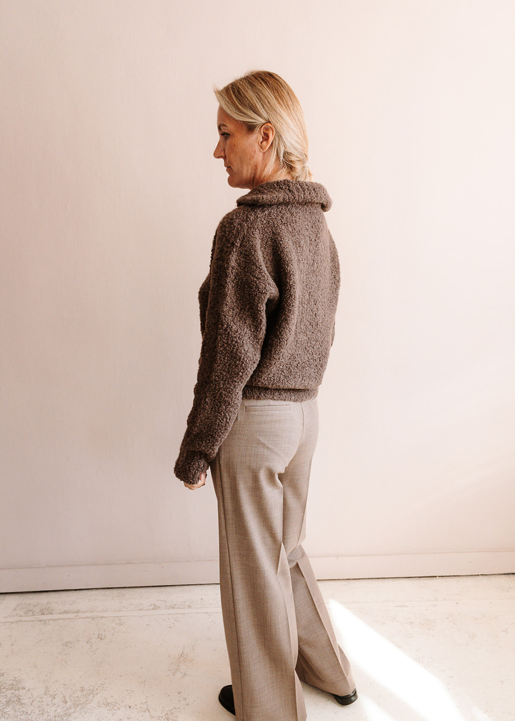 Barena Venezia Bouclé Sweater Maura Lanula (Brown)