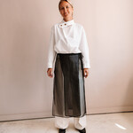 Barena Venezia Silk Wrap Skirt Emi (Transparant Black)