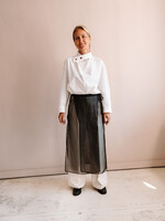 Barena Venezia Silk Wrap Skirt Emi (Transparant Black)
