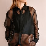 Barena Venezia Silk Shirt Ausonia (Transparant Black)