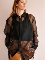 Barena Venezia Silk Shirt Ausonia (Transparant Black)