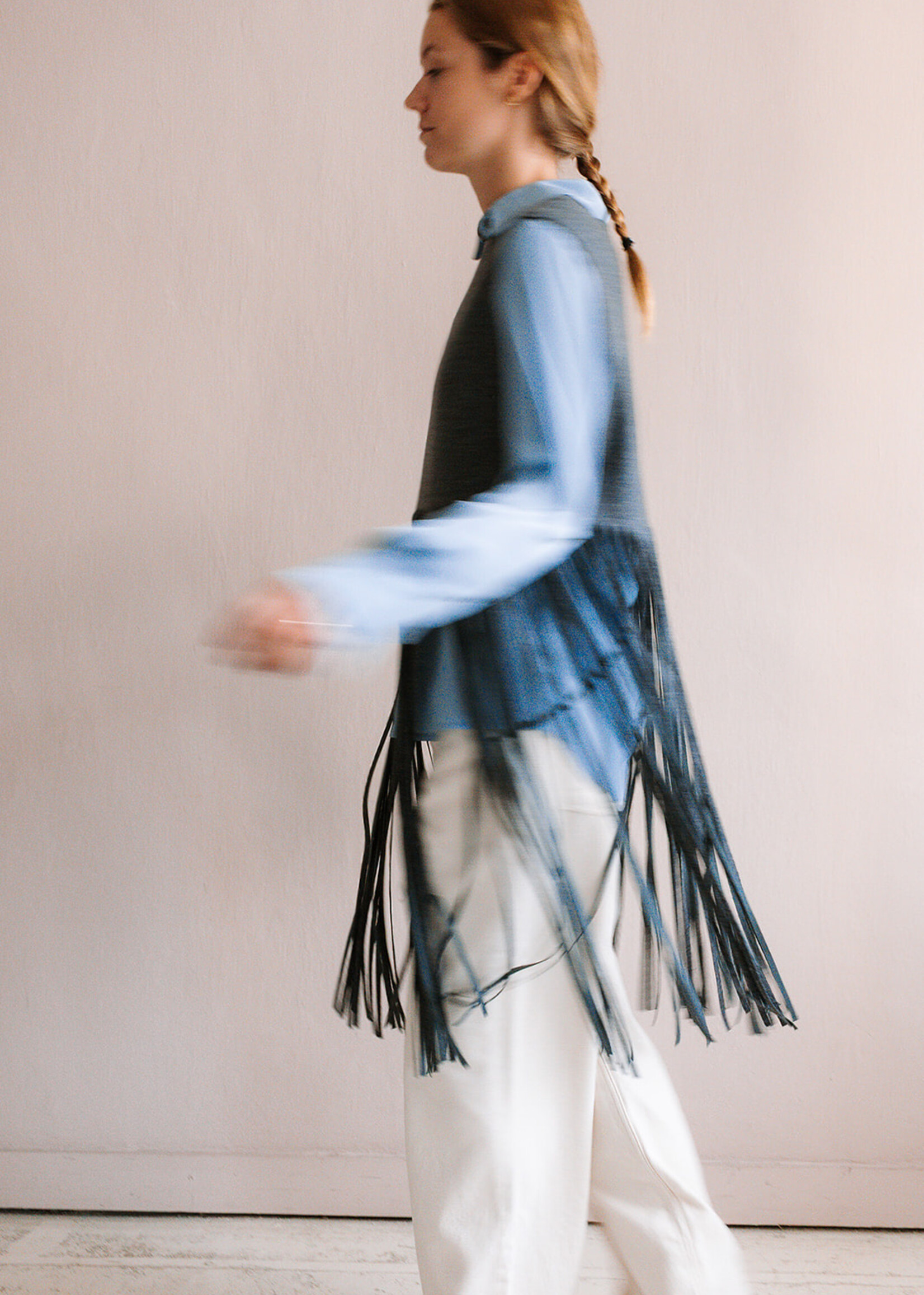 Tela Sleeveless Top Fringe (Grey)