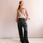 Tela Pleated Long Trousers (Grey)