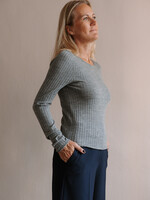 Tela Ribbed Merino Sweater (Grey)