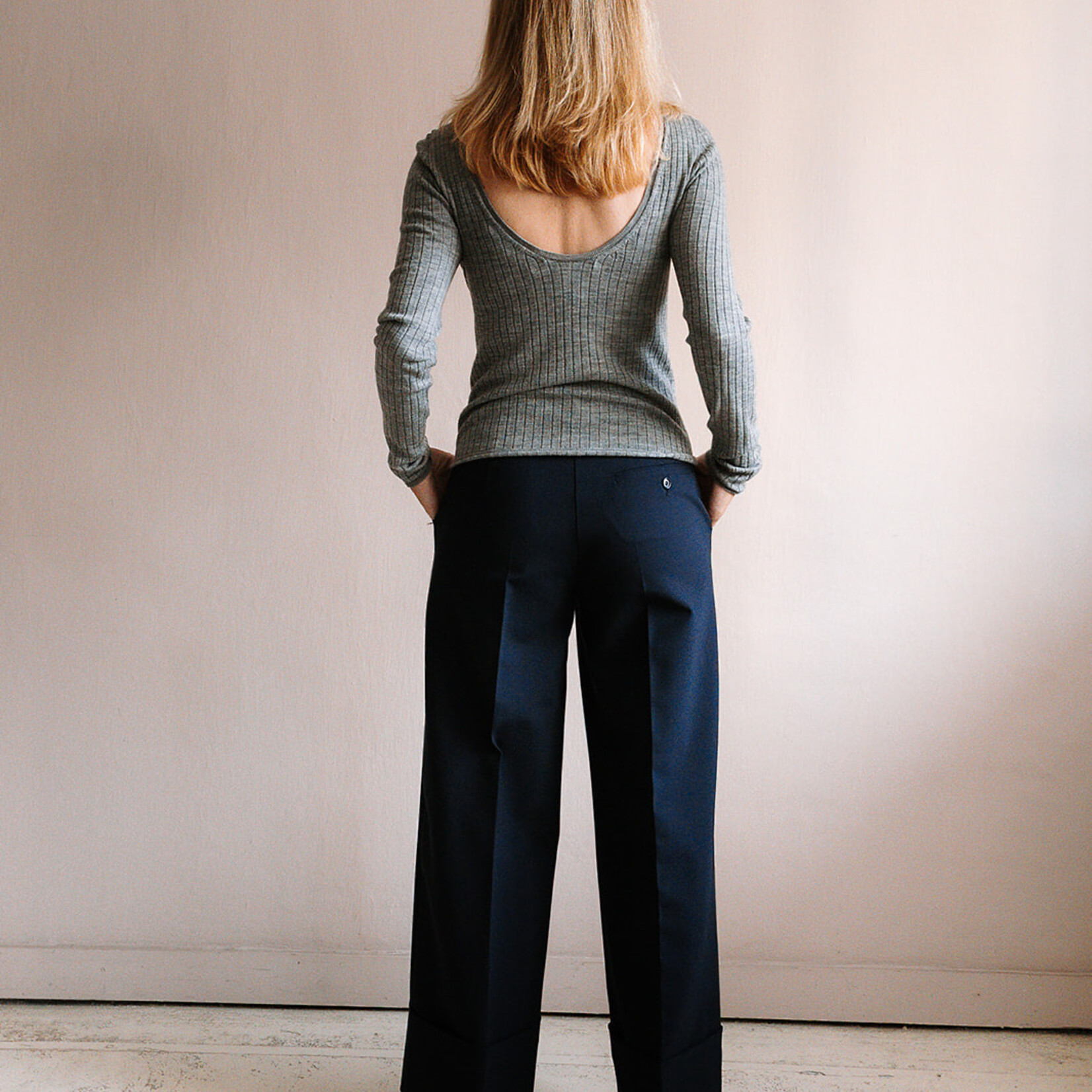 Tela Ribbed Merino Sweater (Grey)