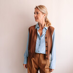 Tela Sleeveless Gilet Dane (Brown)