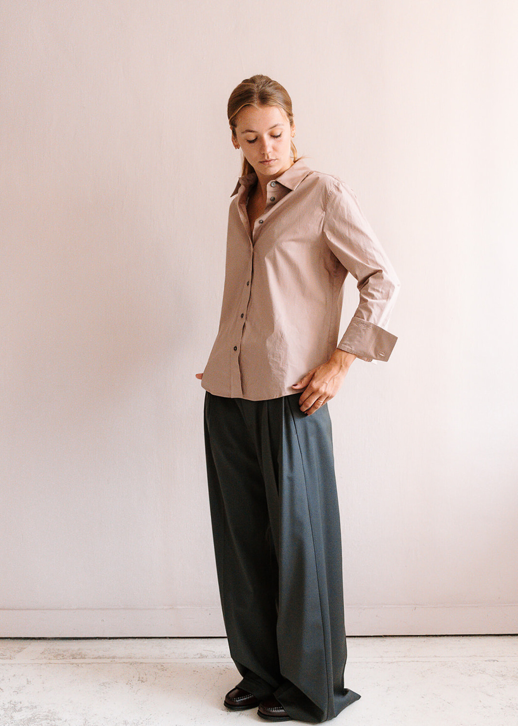 Tela Cotton Shirt (Pink Tan)