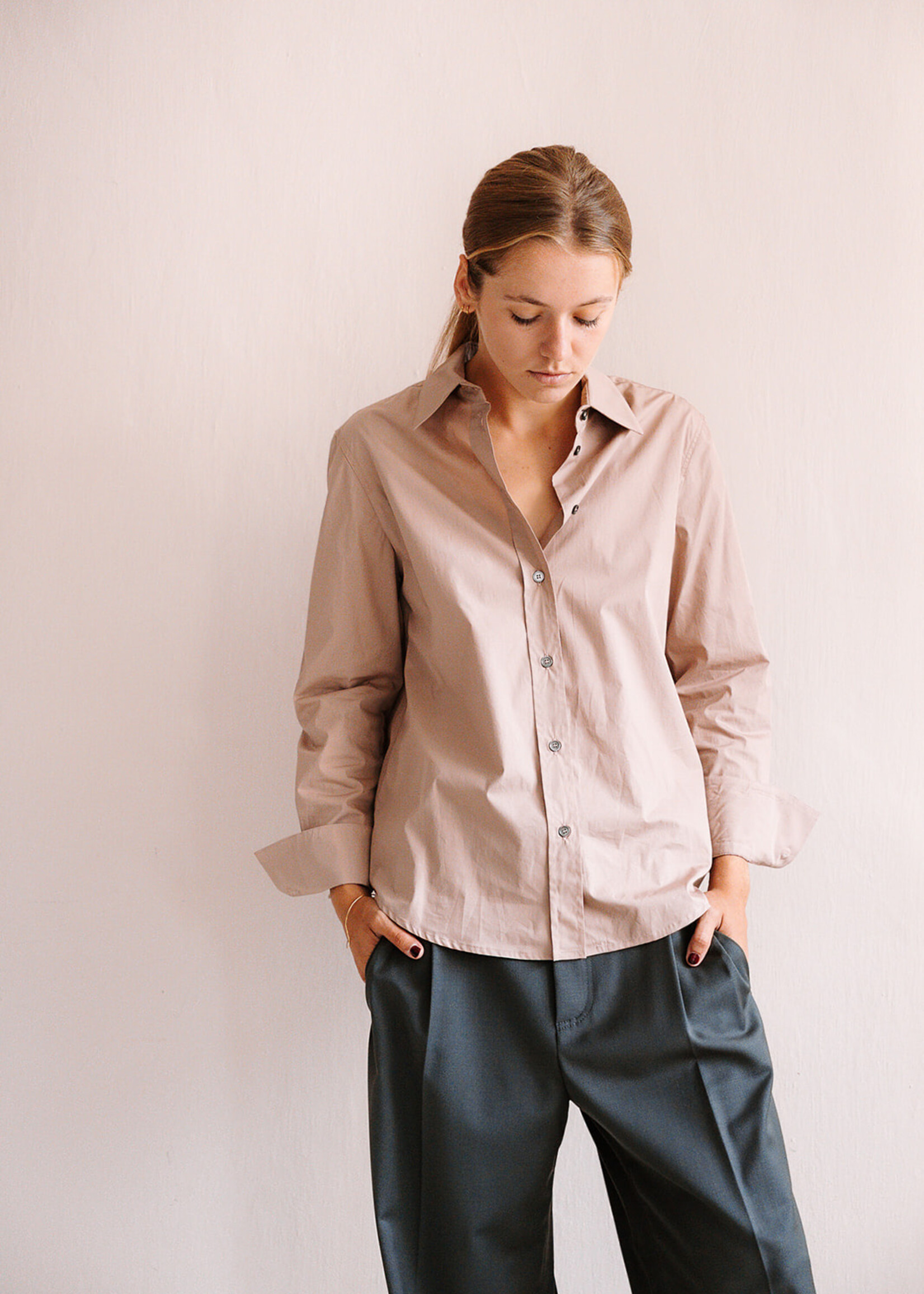 Tela Cotton Shirt (Pink Tan)