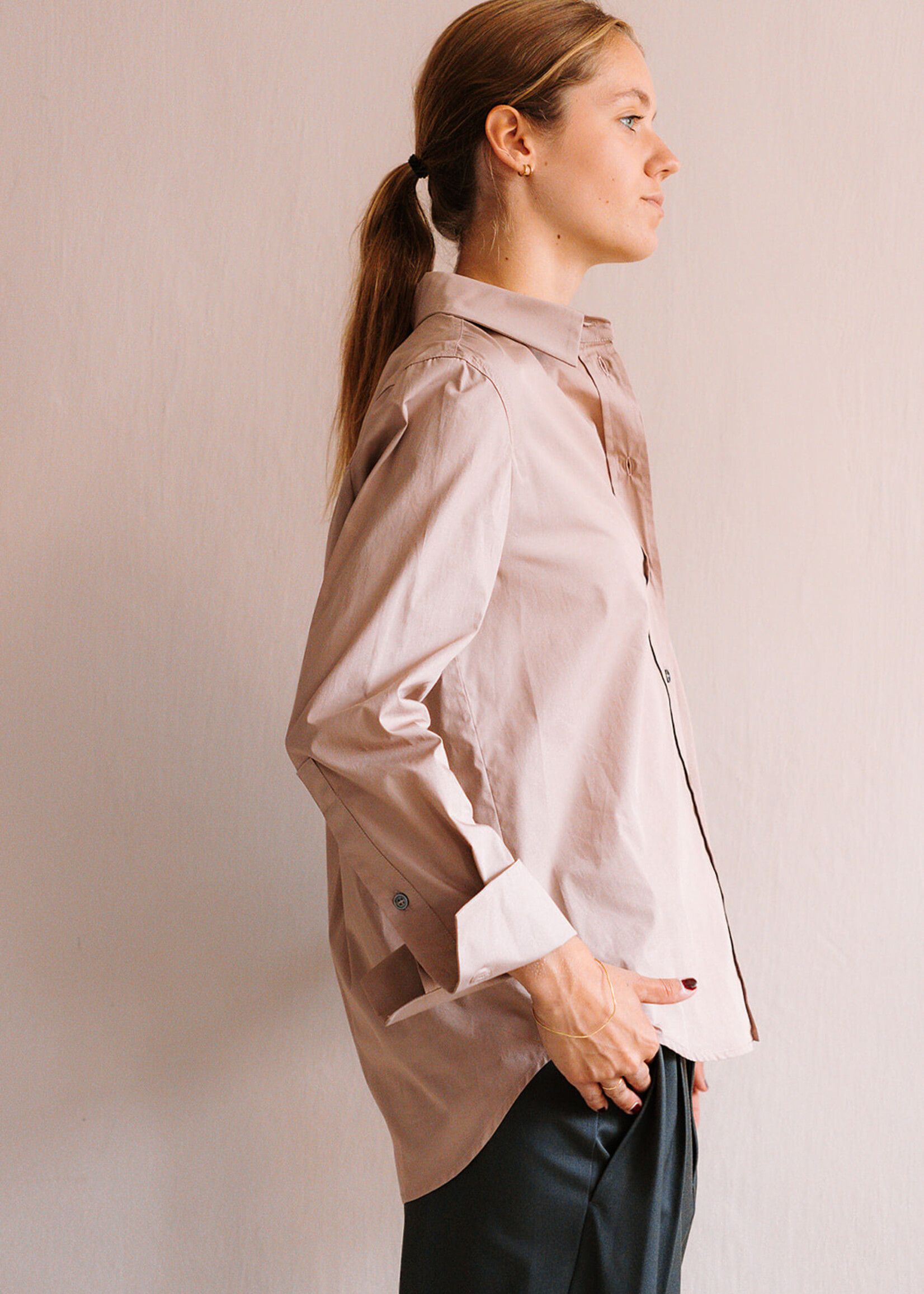 Tela Cotton Shirt (Pink Tan)