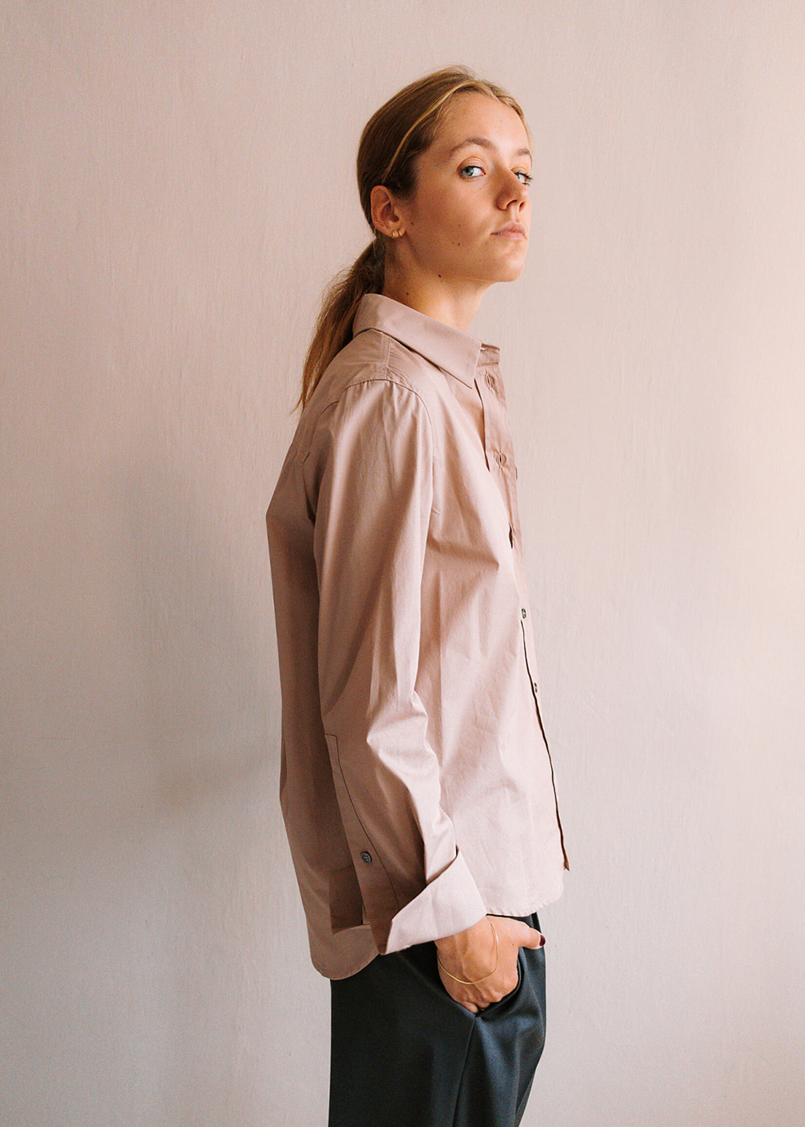 Tela Cotton Shirt (Pink Tan)