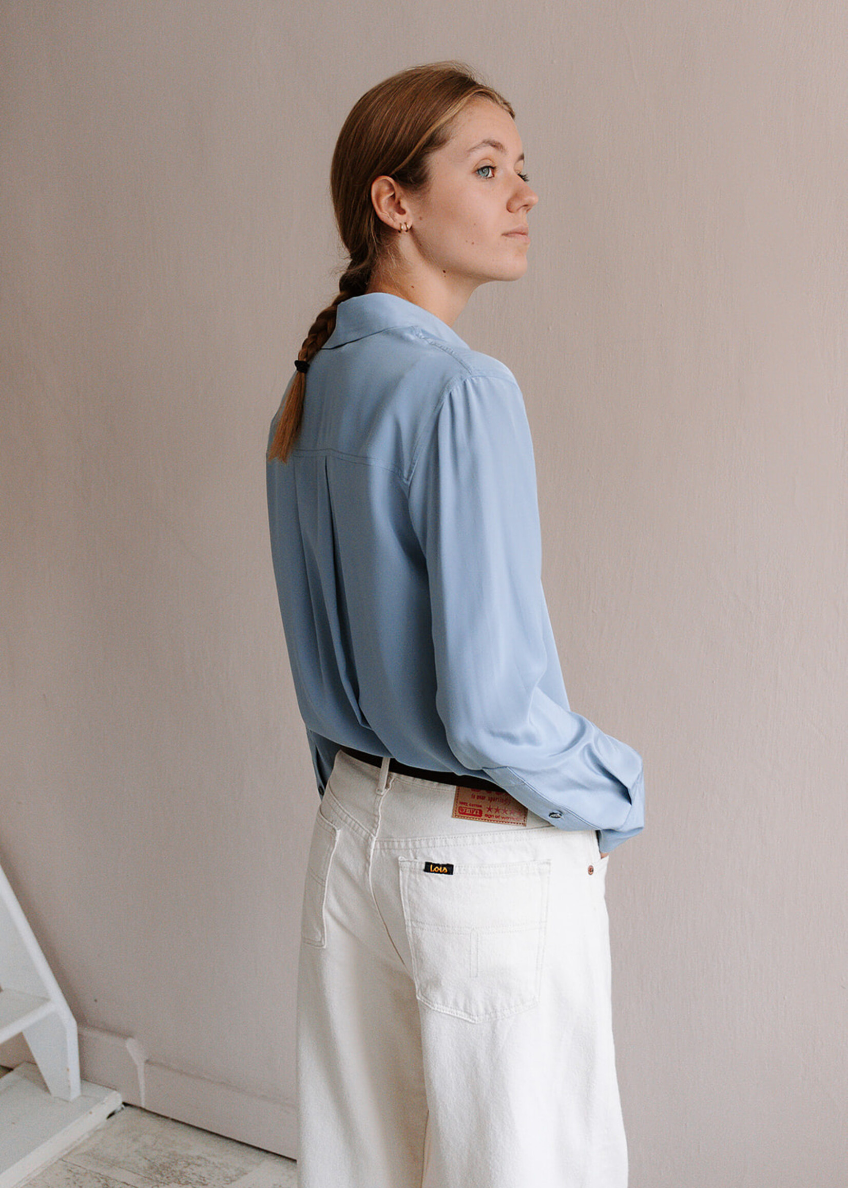 Tela Fluid Shirt (Light Blue)