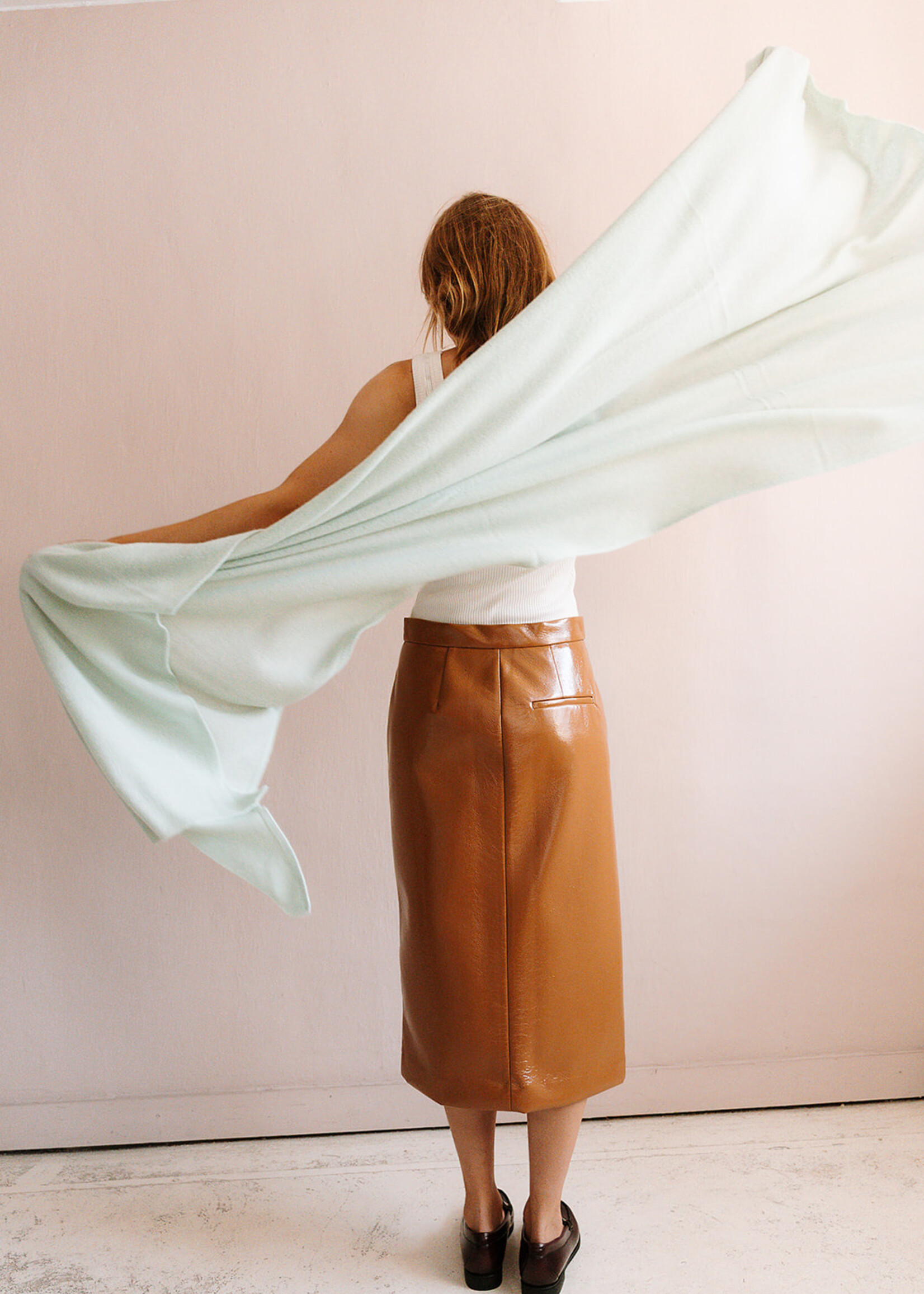 White + Warren Luxurious Travel Wrap (Mint Green)