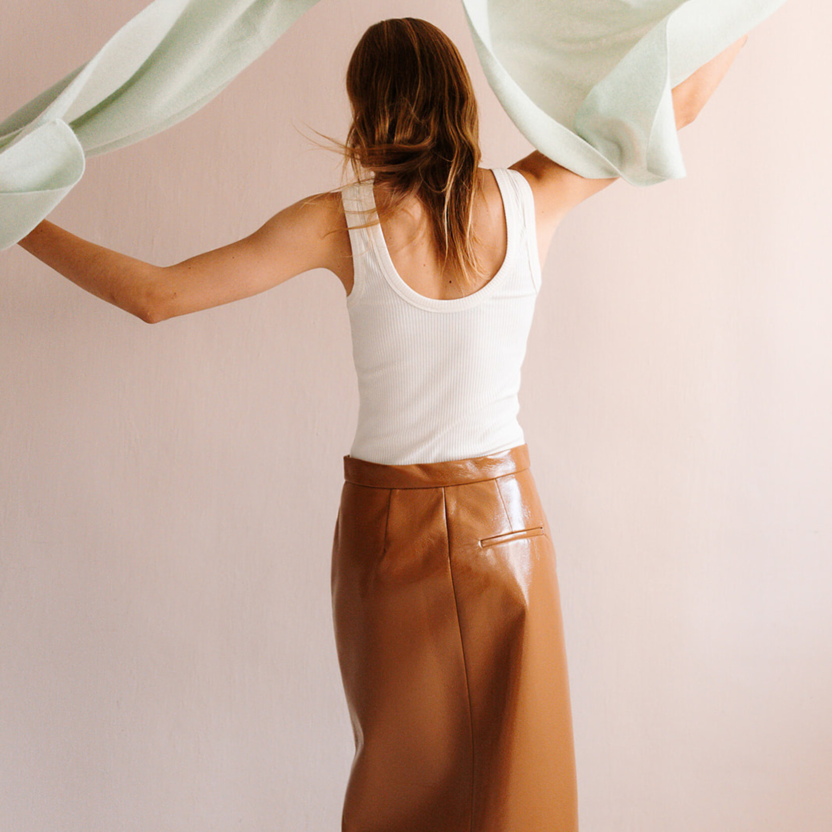 White + Warren Luxurious Travel Wrap (Mint Green)