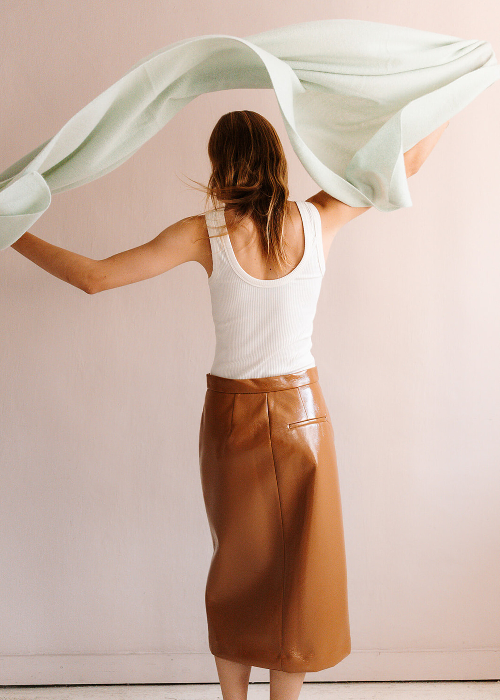 White + Warren Luxurious Travel Wrap (Mint Green)