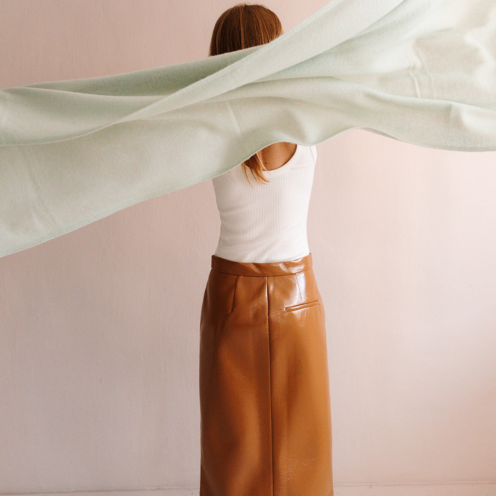 White + Warren Luxurious Travel Wrap (Mint Green)