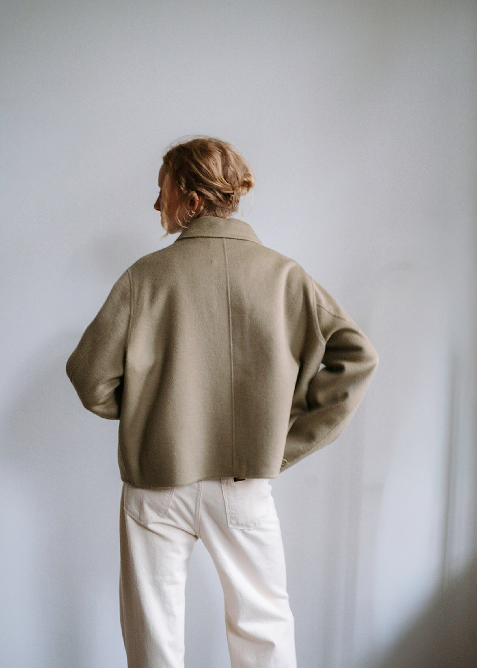 Ottod'Ame Cropped Jacket (Salvia Green)