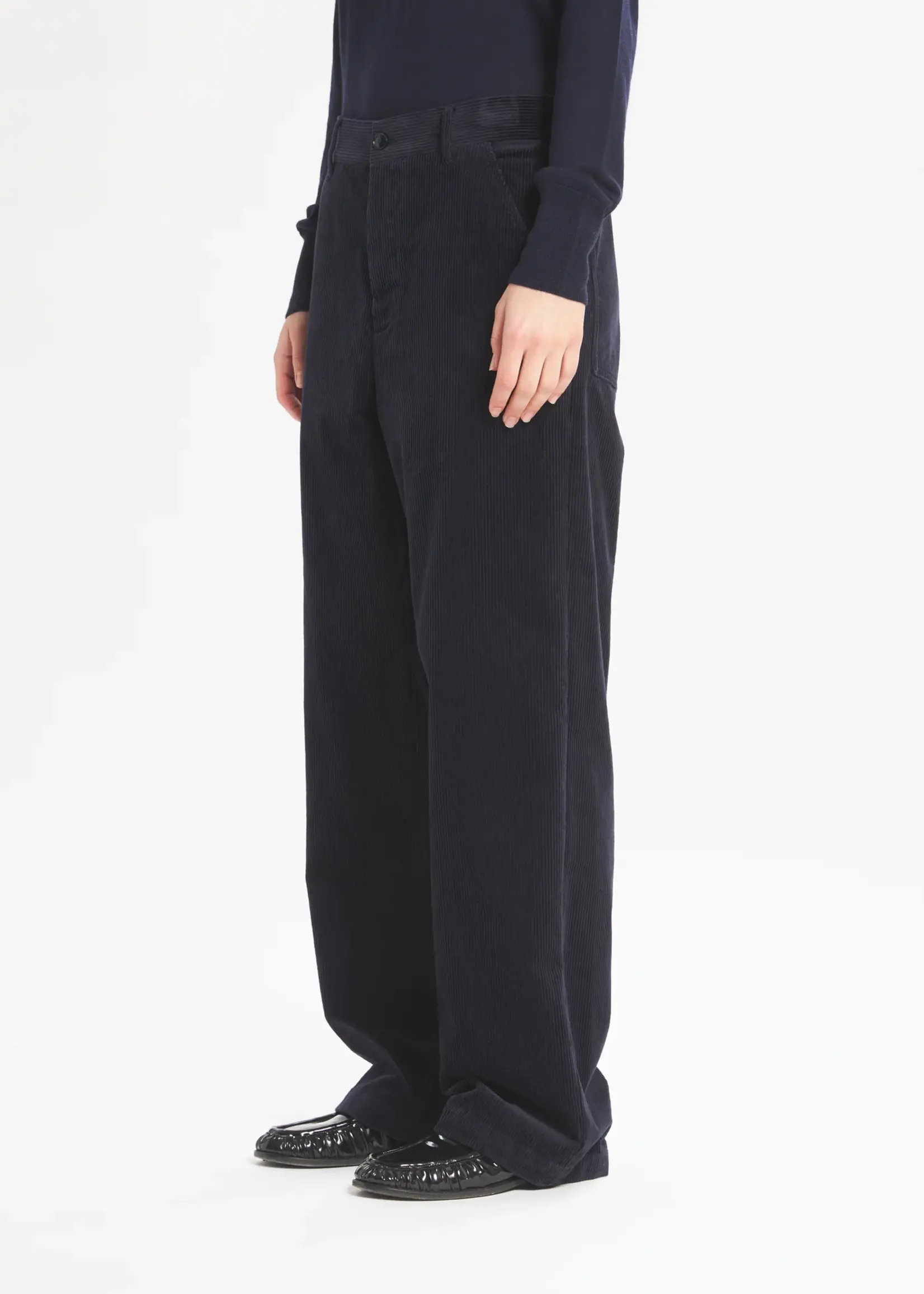 Barena Venezia Corduroy Trousers Ida Cinquecento (Navy Blue)