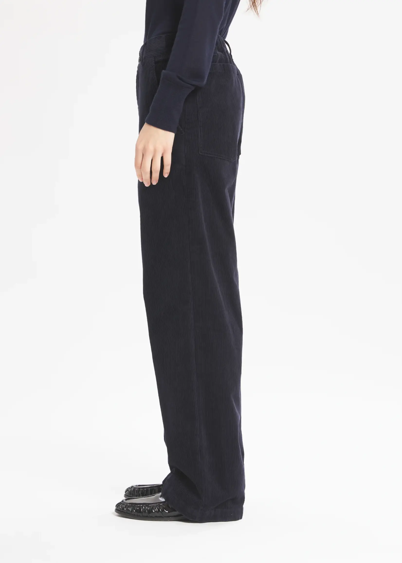 Barena Venezia Corduroy Trousers Ida Cinquecento (Navy Blue)