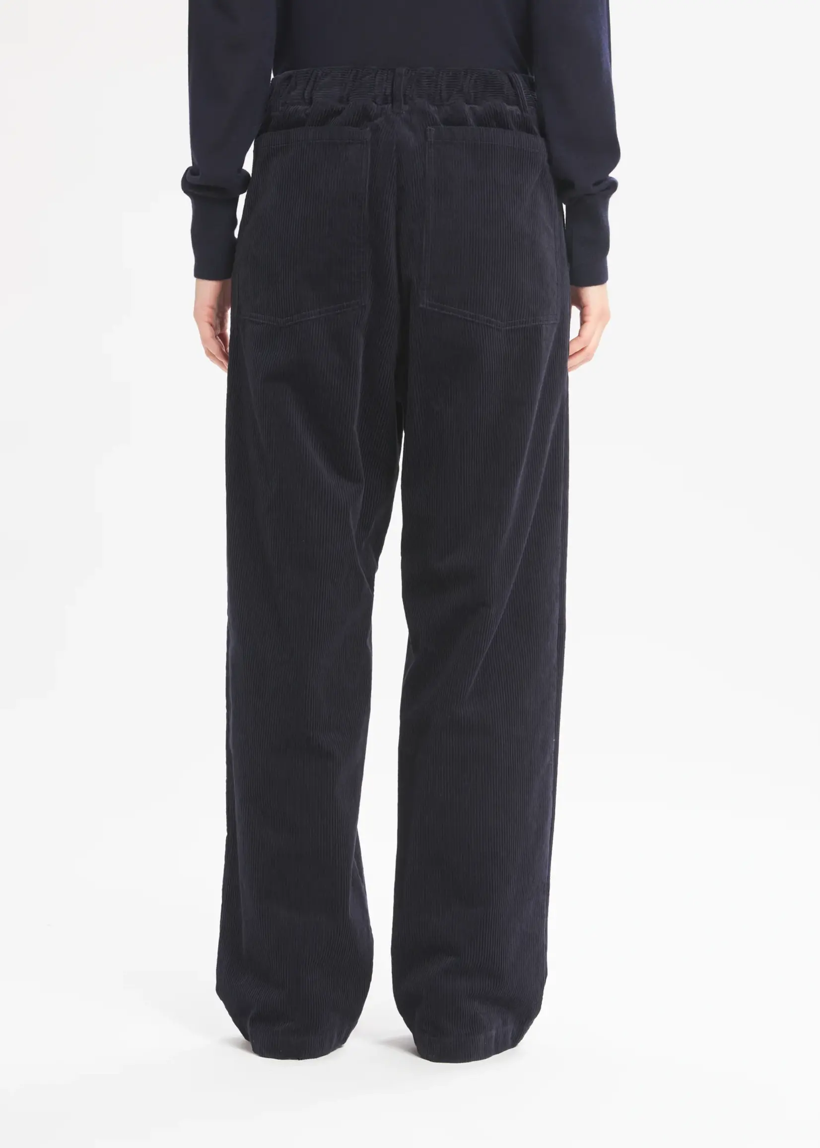 Barena Venezia Corduroy Trousers Ida Cinquecento (Navy Blue)
