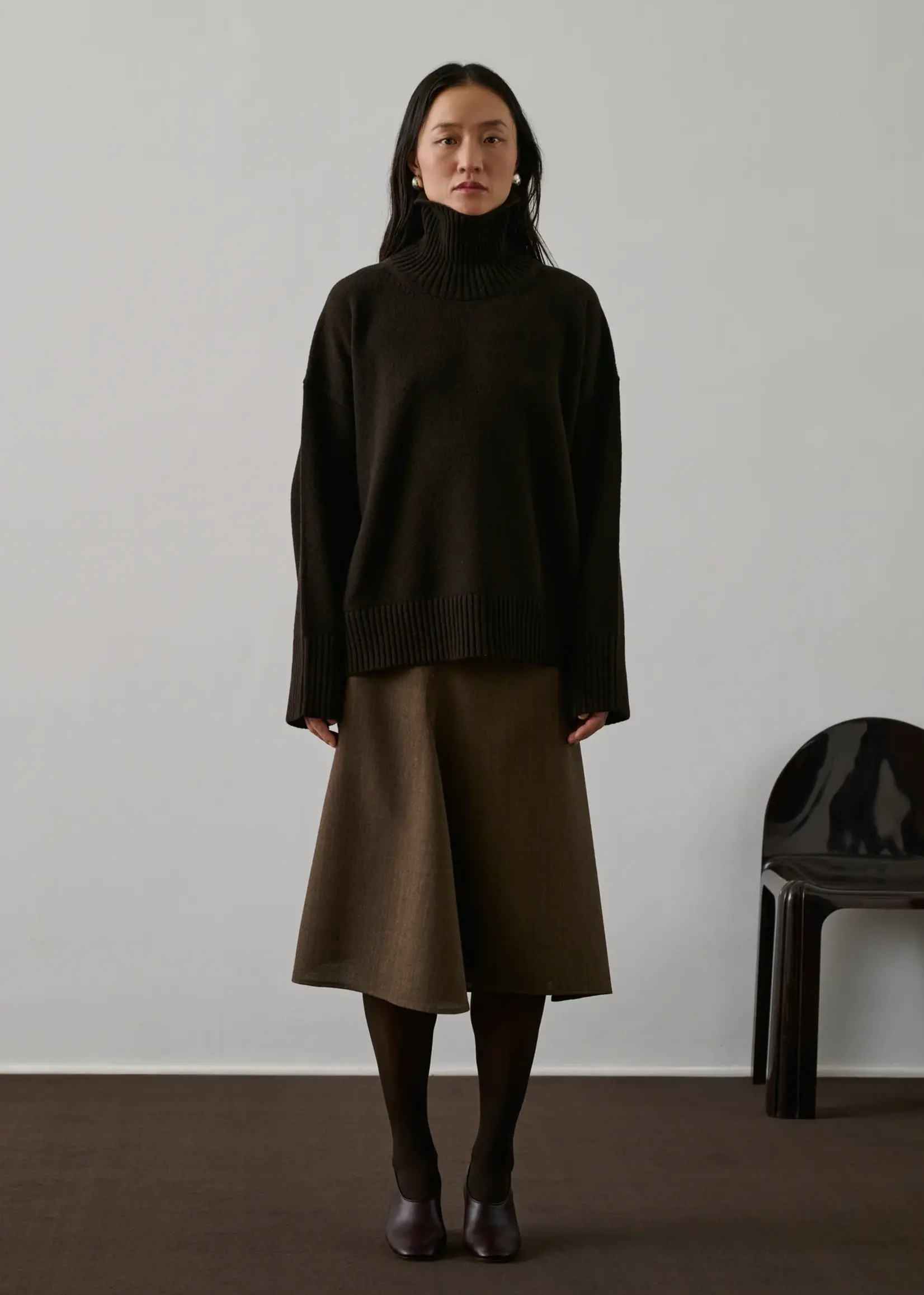 Soeur Turtleneck Sweater William (Chocolate Brown)