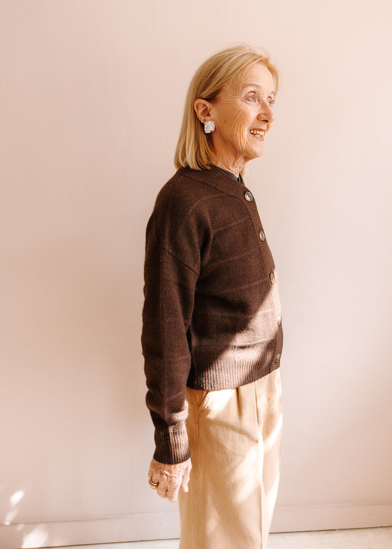 Absolut cashmere Cardigan Margherita (Chocolate Brown)
