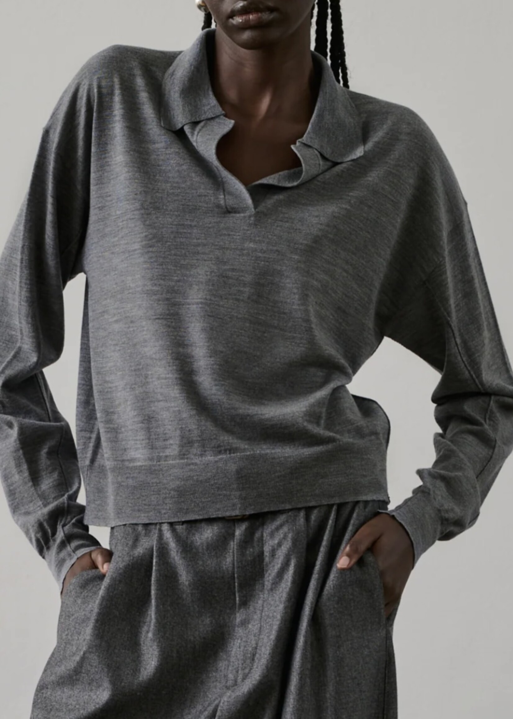 Soeur Polo Sweater Fleming (Grey)
