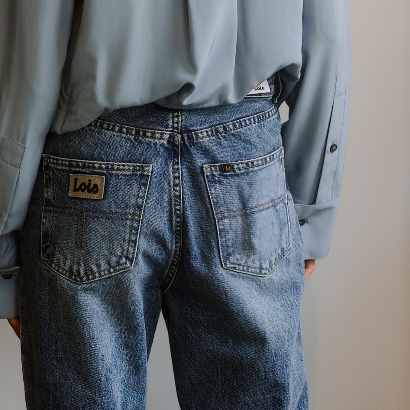 Lois 90's Ninette Jeans (Light Blue Denim)