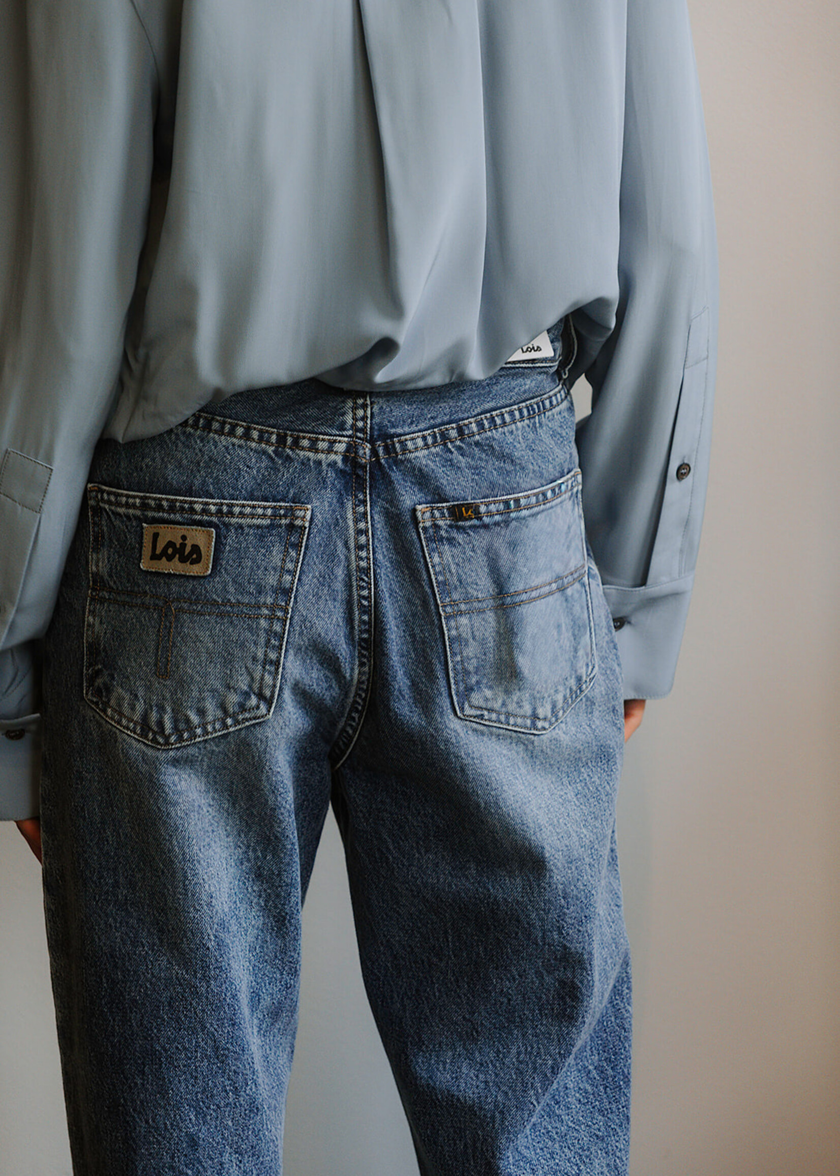 Lois 90's Ninette Jeans (Light Blue Denim)